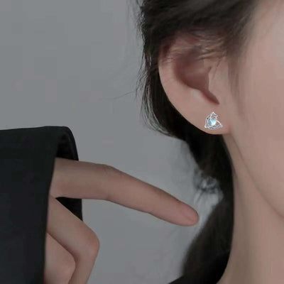 Moonstone Stud Earrings - GlowUp Garments