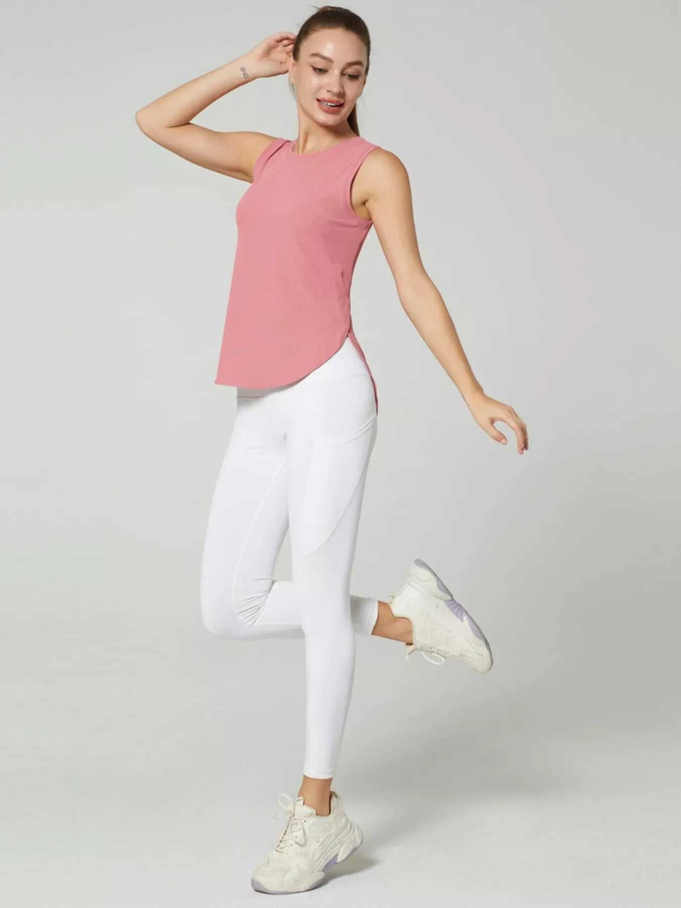 Lightweight Ribbed Active Tank - GlowUp Garments