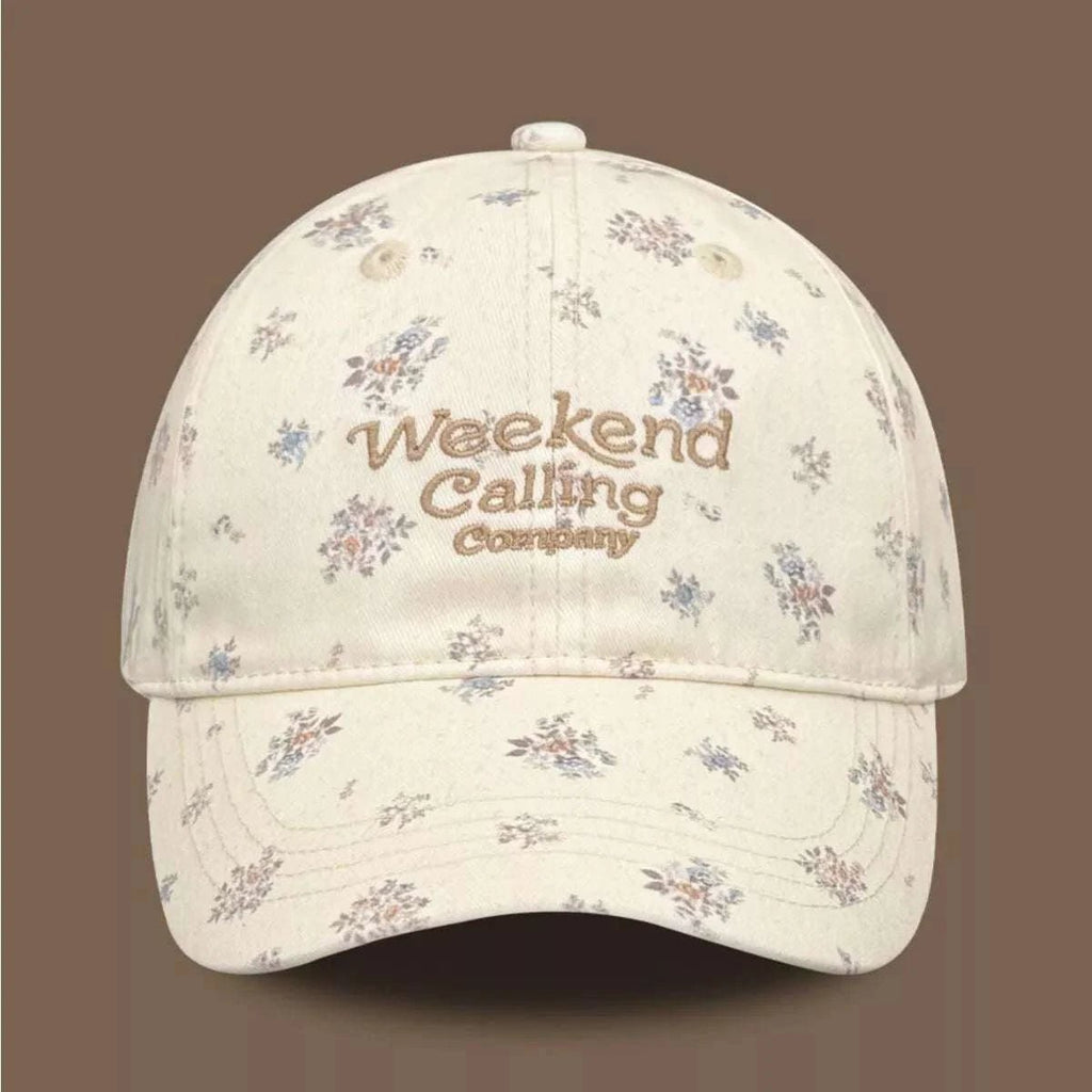 Floral Print Baseball Cap - GlowUp Garments