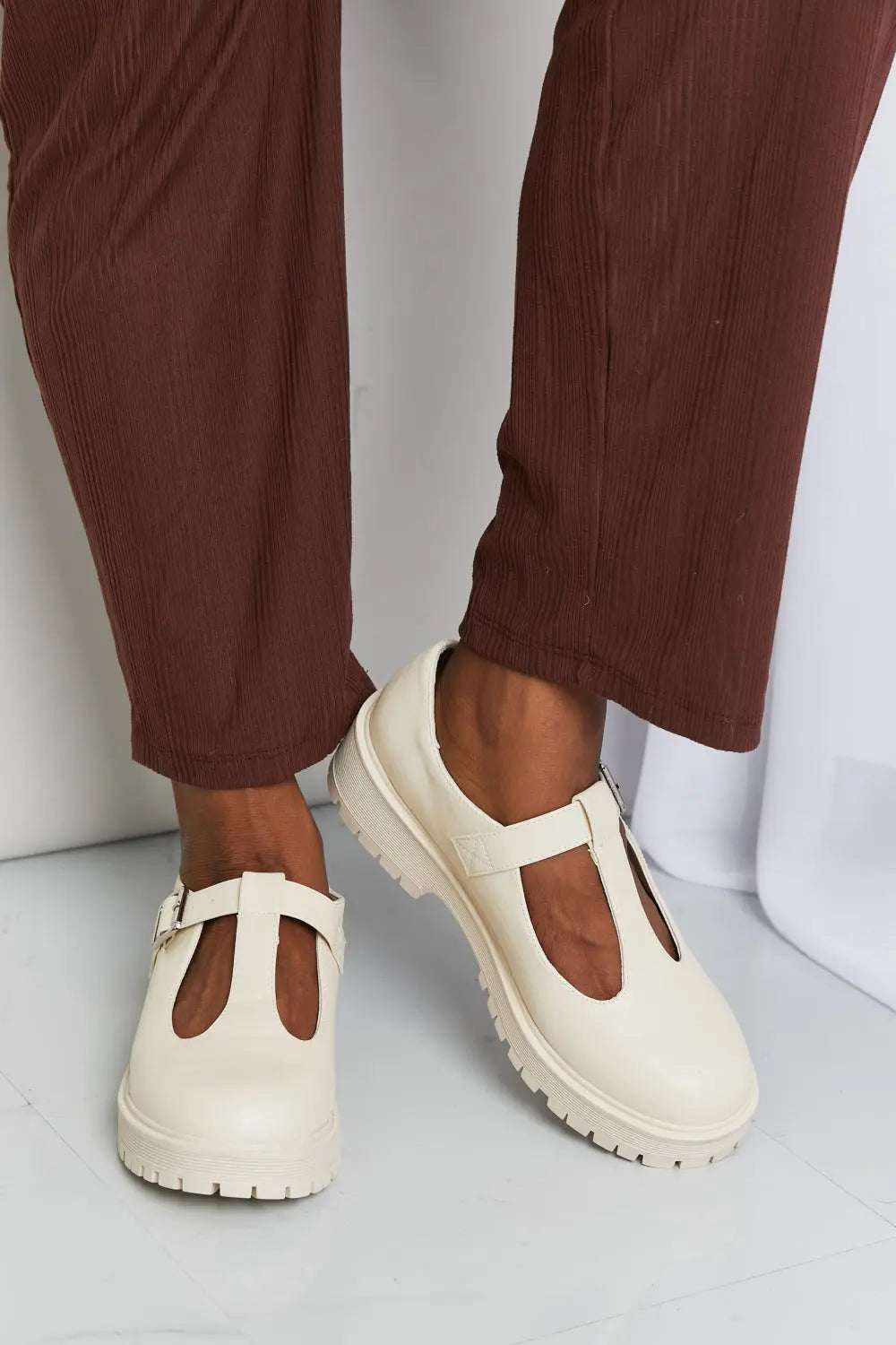 Forever Link Faux Leather Platform Mary Janes - GlowUp Garments