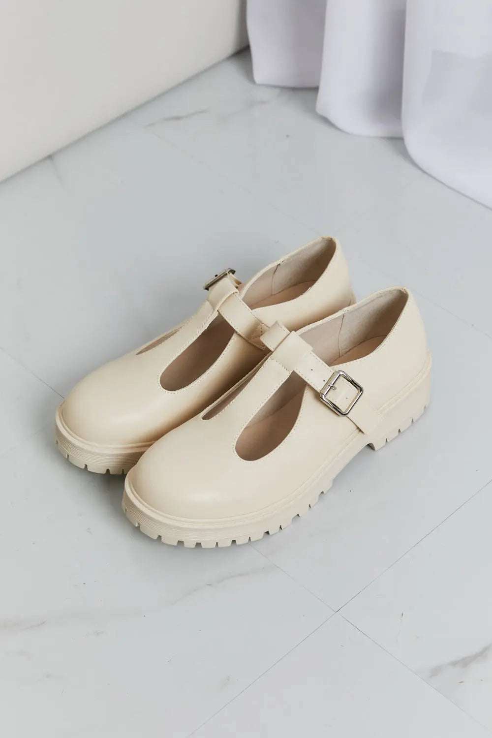 Forever Link Faux Leather Platform Mary Janes - GlowUp Garments
