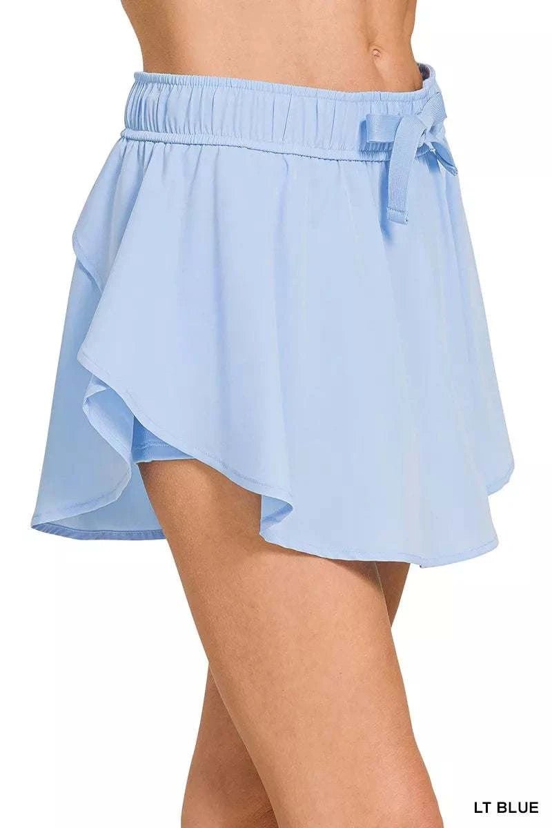 Soft Woven Active Skorts with Pockets - GlowUp Garments