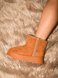 WILD DIVA Round Toe Platform Boots - GlowUp Garments