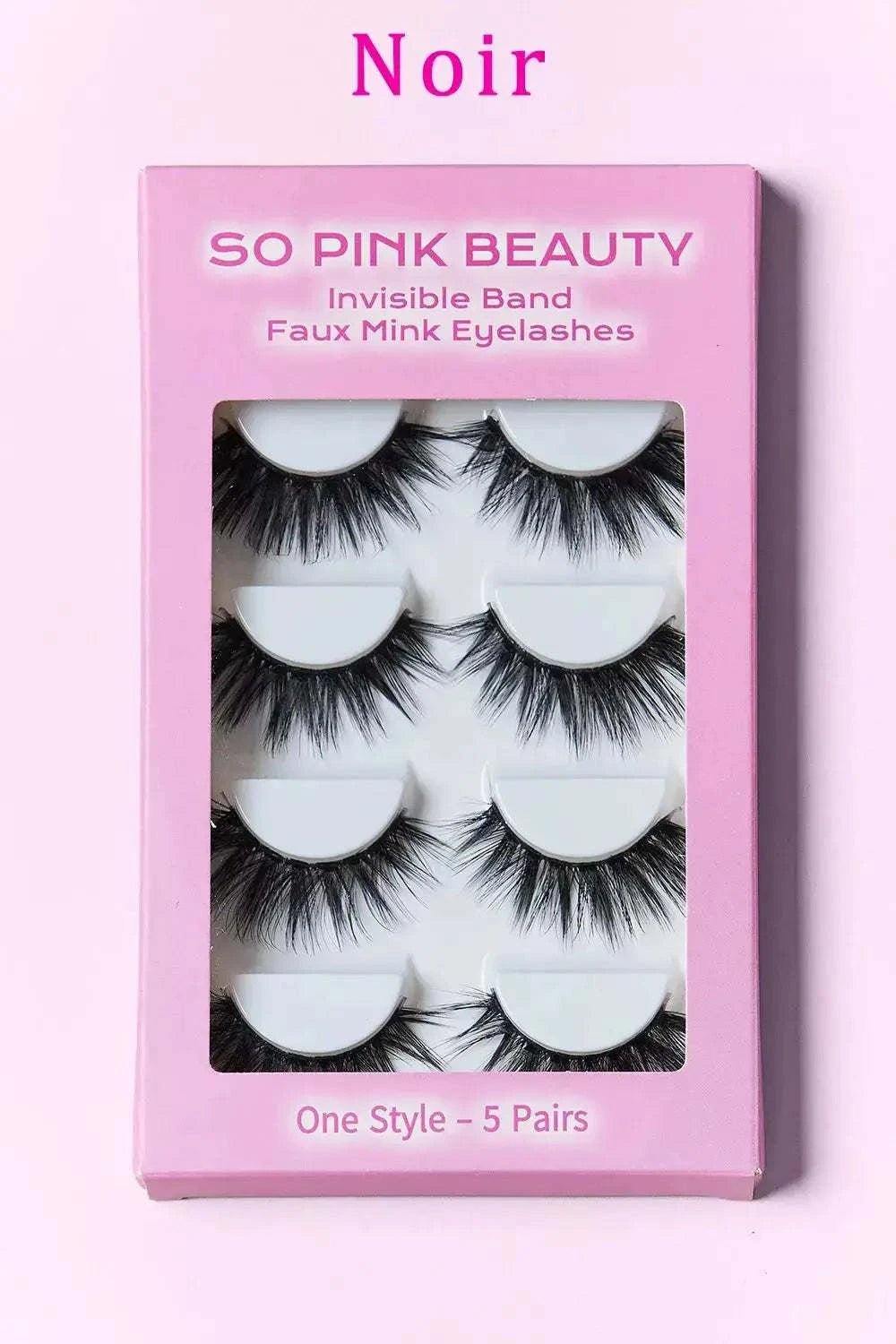 Faux Mink Eyelashes 5 Pairs - GlowUp Garments