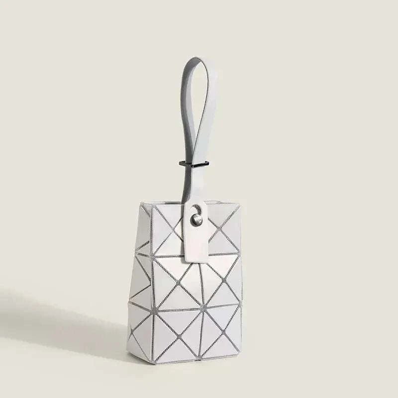 Geometric Panel Foldable Handbag - GlowUp Garments