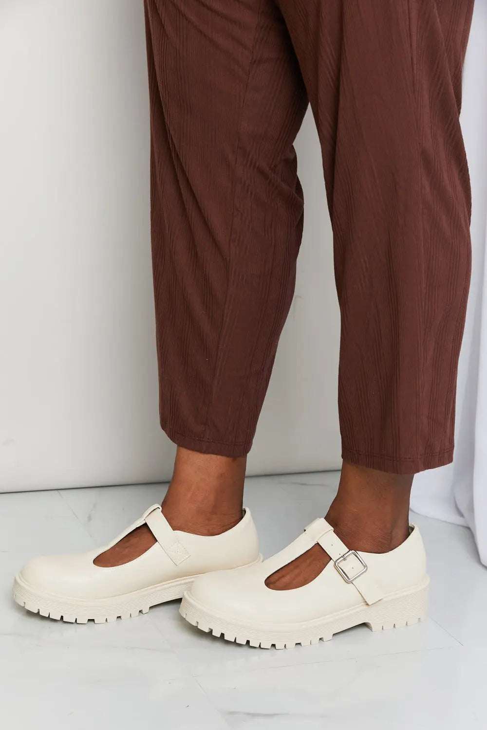 Forever Link Faux Leather Platform Mary Janes - GlowUp Garments