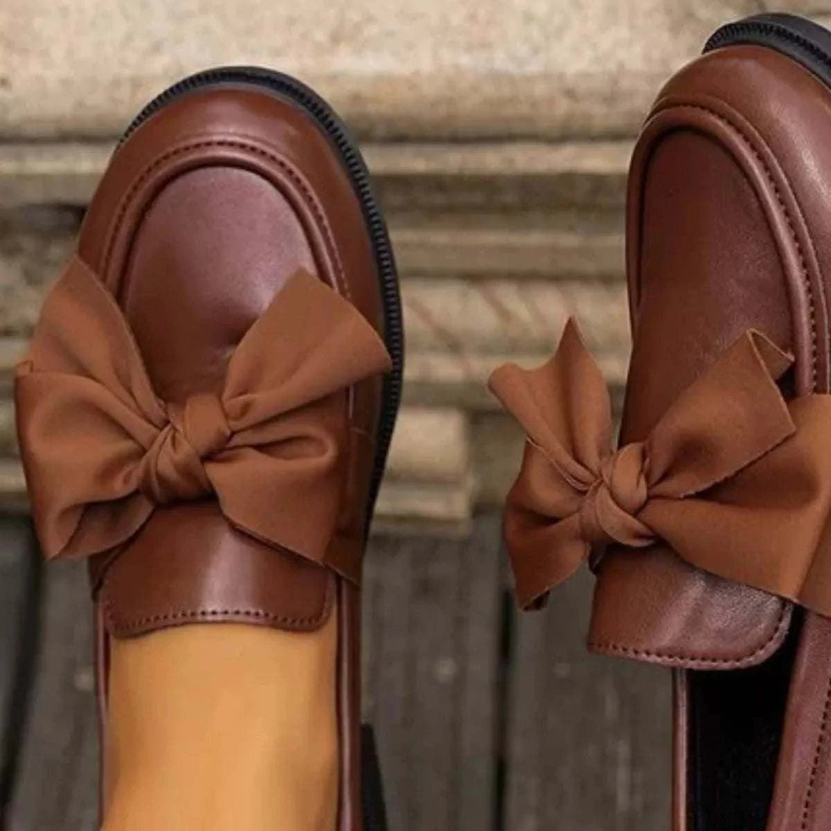 Round Toe Flats Loafers - GlowUp Garments