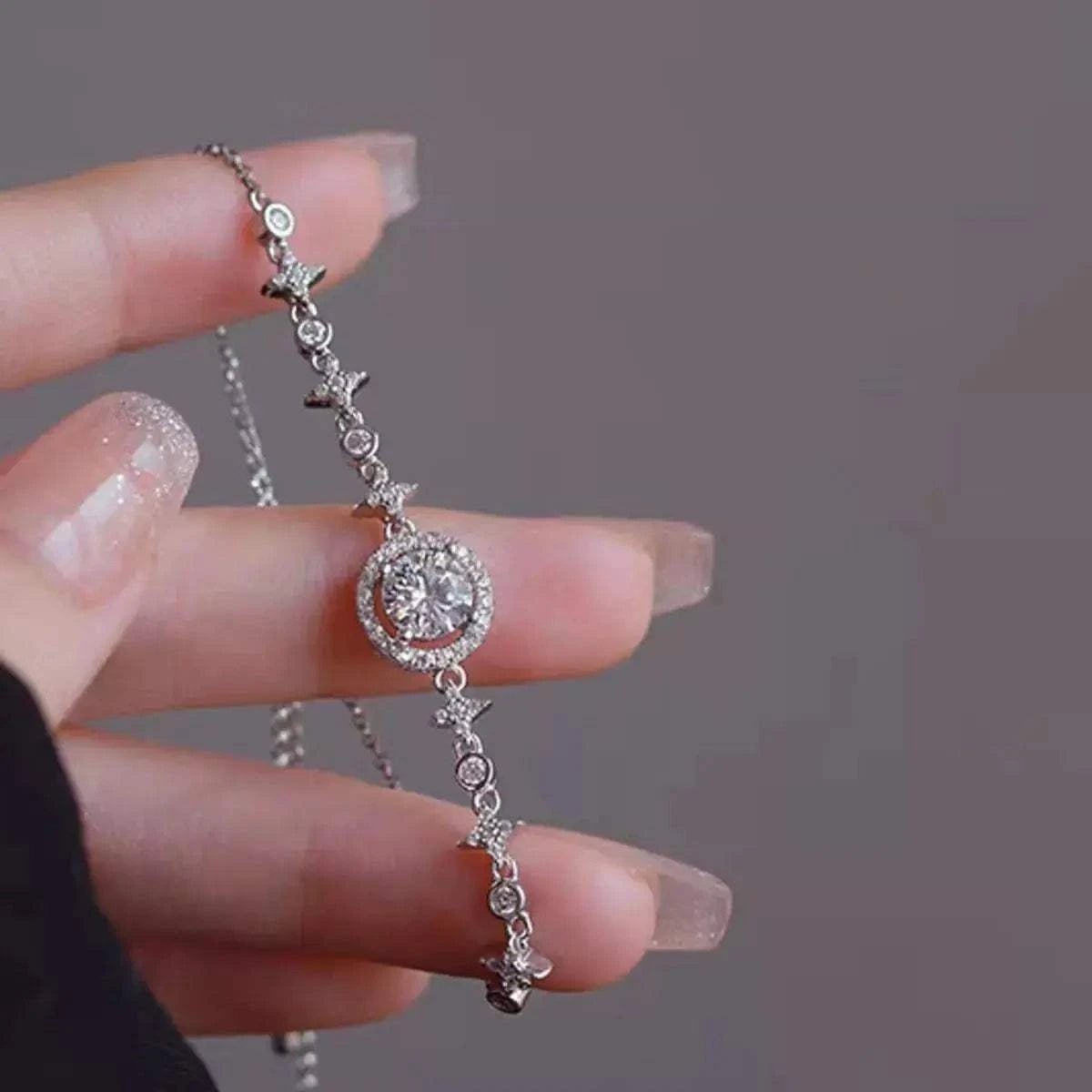 1 Carat Moissanite 925 Sterling Silver Bracelet - GlowUp Garments