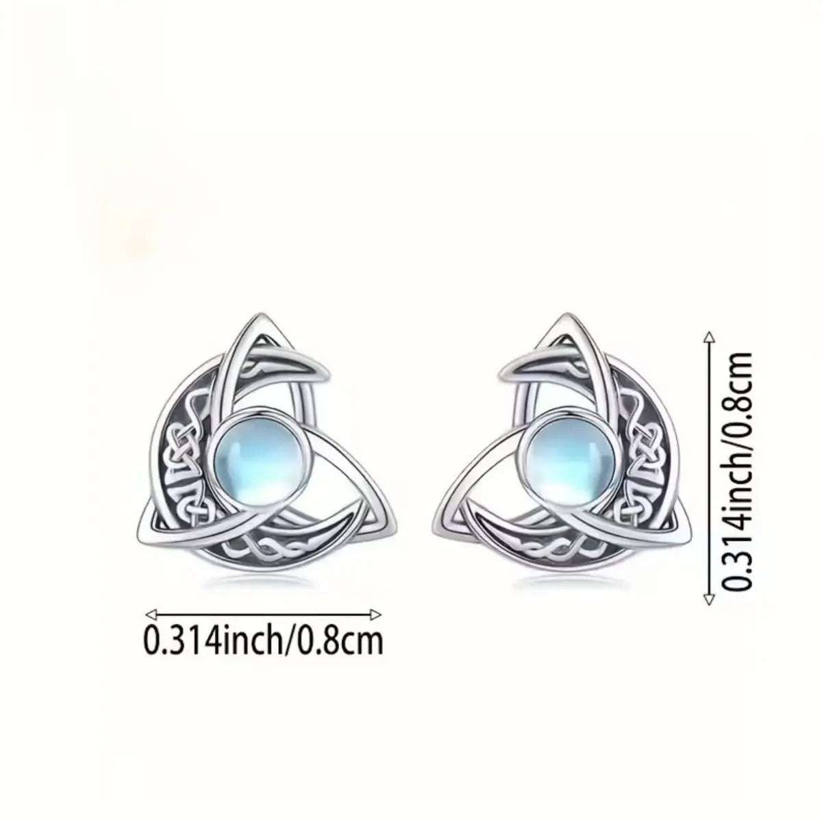 Moonstone Stud Earrings - GlowUp Garments