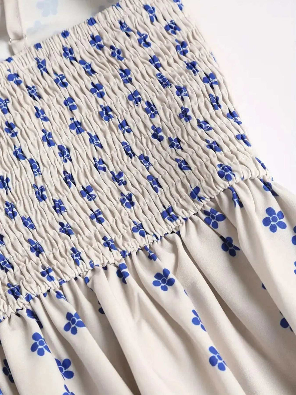 Sardine Print Spaghetti Strap Midi Dress - GlowUp Garments