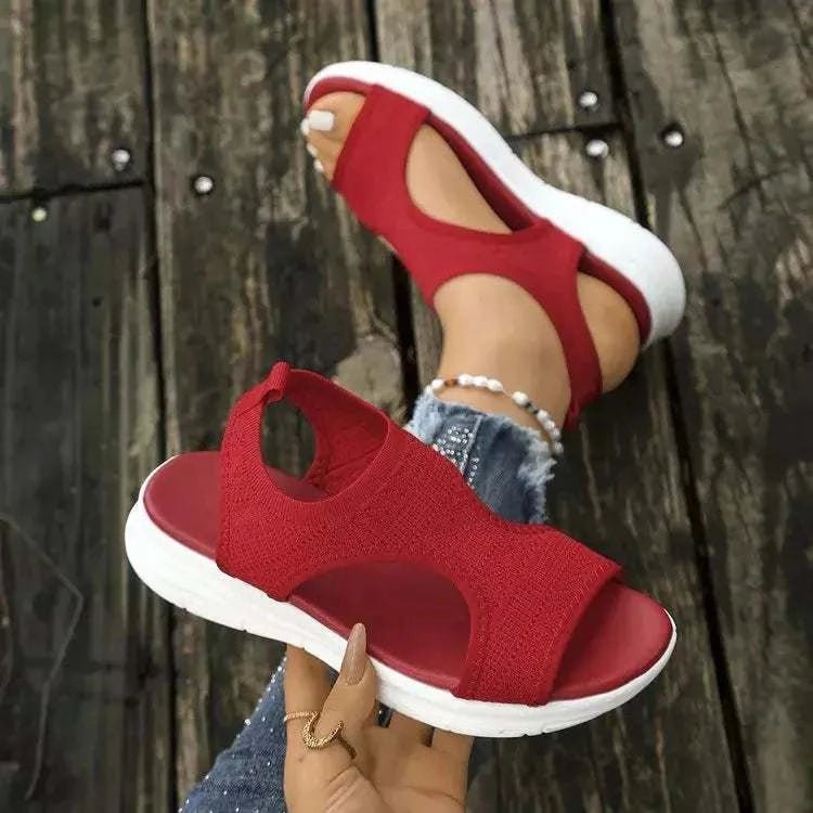 Open Toe Platform Sandals - GlowUp Garments