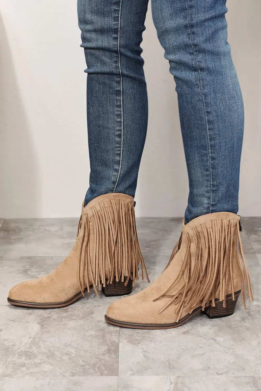 Legend Women's Fringe Cowboy Western Ankle Boots - GlowUp Garments