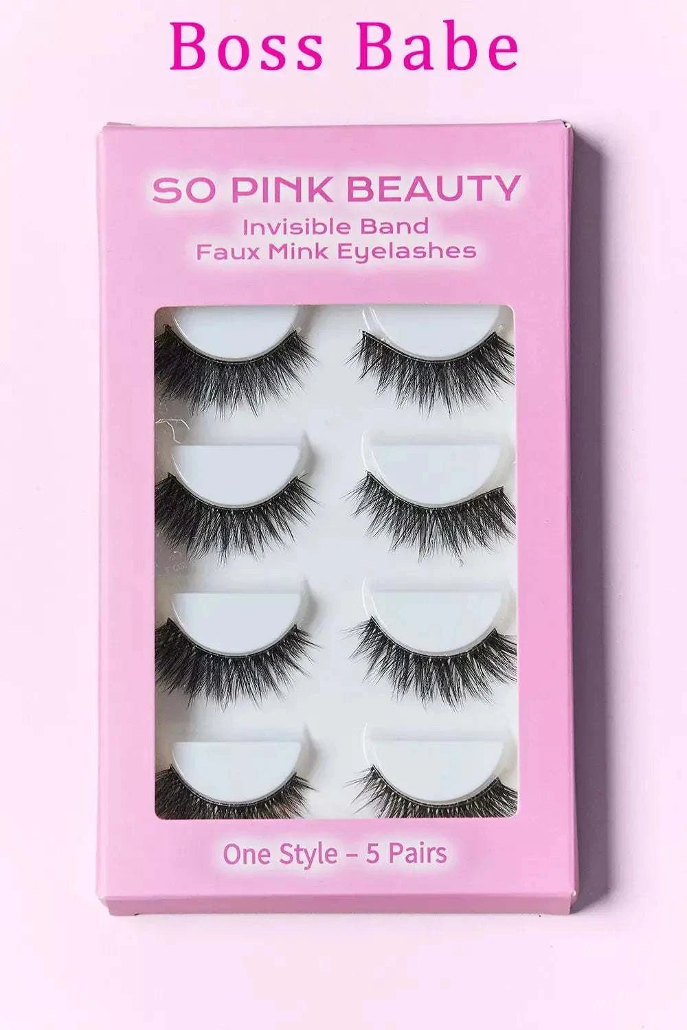 Faux Mink Eyelashes 5 Pairs - GlowUp Garments