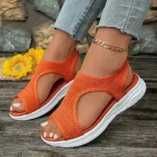 Open Toe Platform Sandals - GlowUp Garments