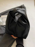 Knot Handle Leather Handbag - GlowUp Garments