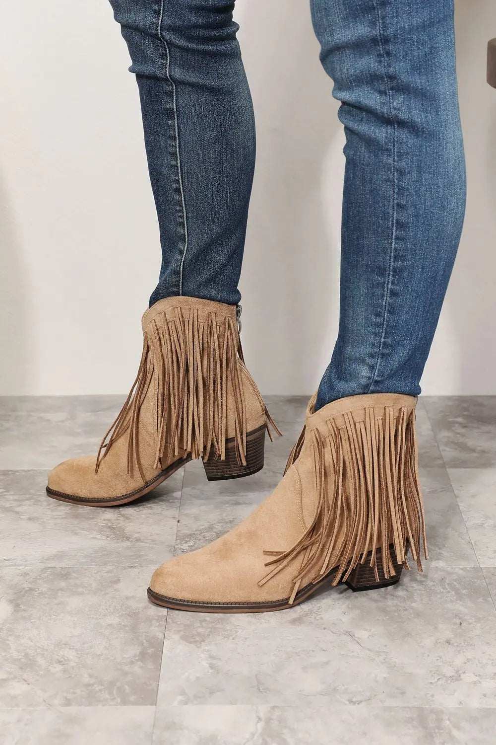 Legend Women's Fringe Cowboy Western Ankle Boots - GlowUp Garments