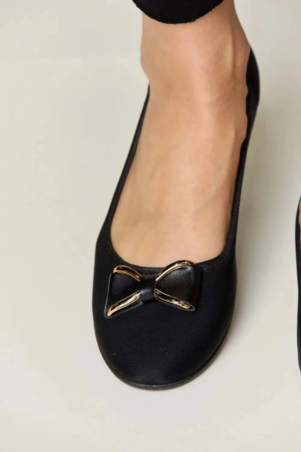 Forever Link Metal Buckle Flat Loafers - GlowUp Garments