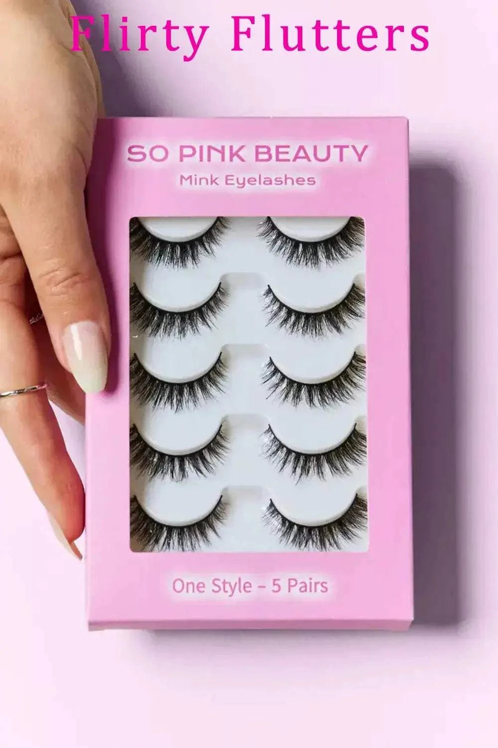 Mink Eyelashes 5 Pairs - GlowUp Garments