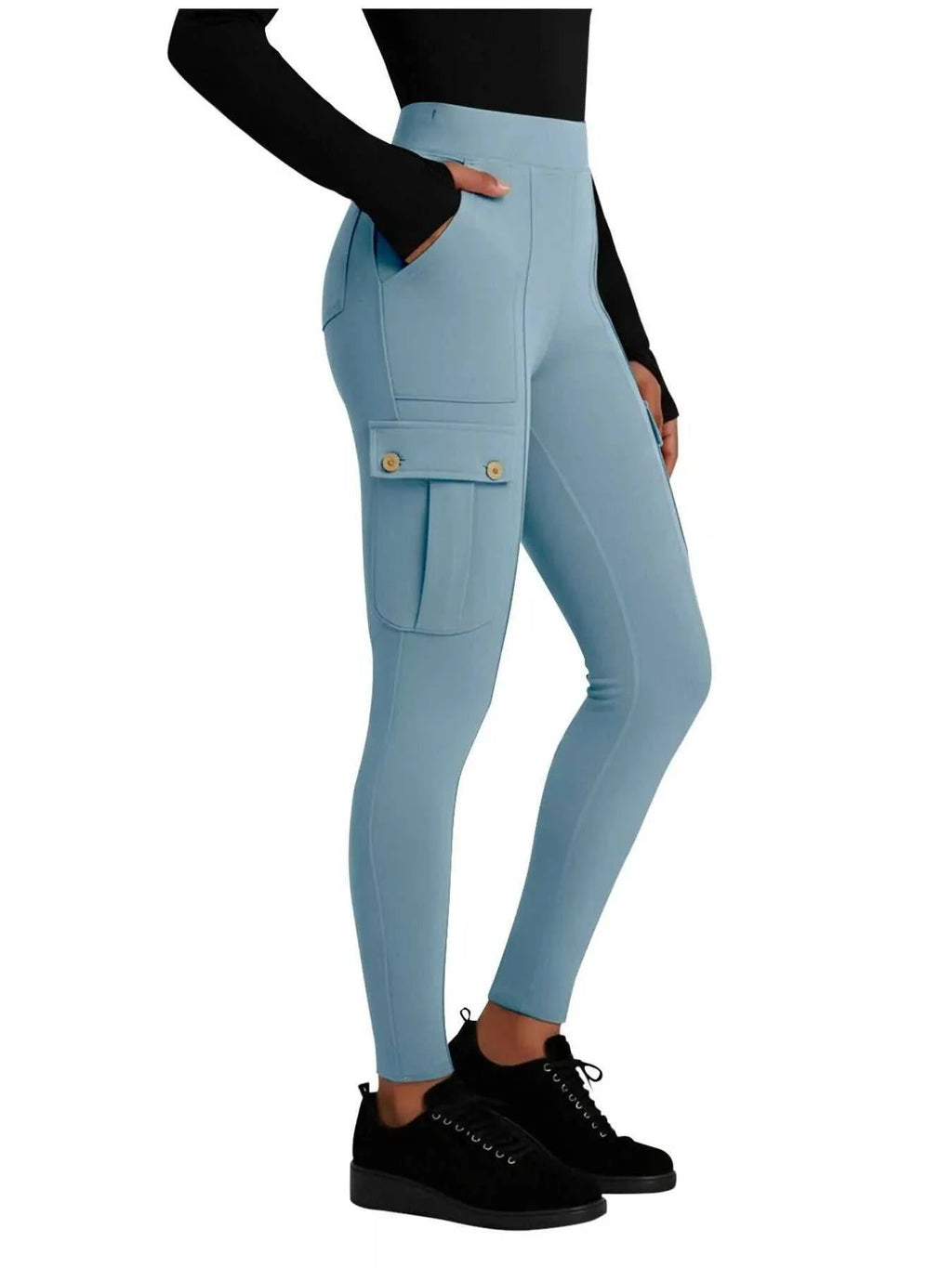 High Waist Active Pants - GlowUp Garments