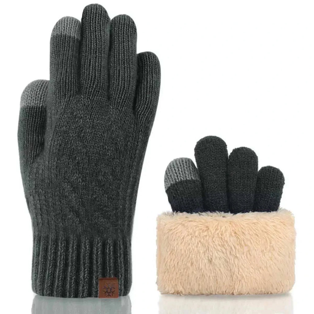 Warm Touchscreen Knit Gloves - GlowUp Garments