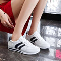 Round Toe Lace Up Sneakers - GlowUp Garments