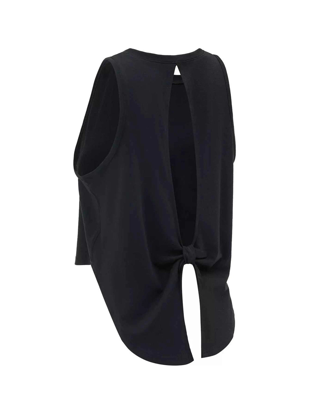 Cutout Back Round Neck Active Tank - GlowUp Garments