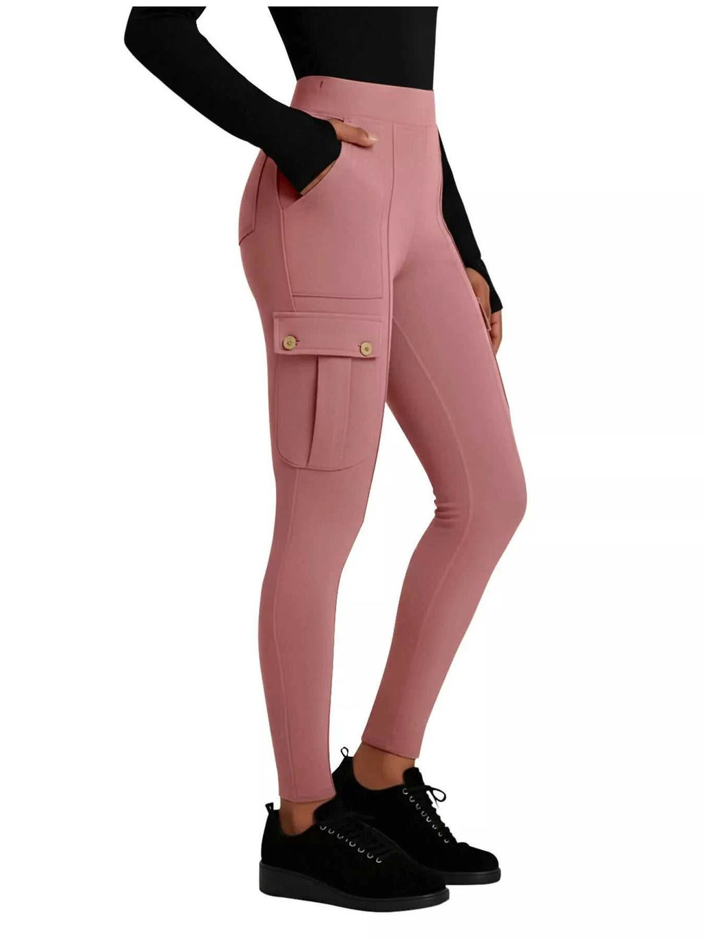 High Waist Active Pants - GlowUp Garments