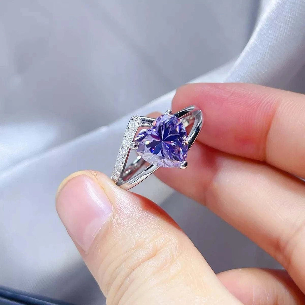 3 Carat 925 Sterling Silver Moissanite Ring - GlowUp Garments