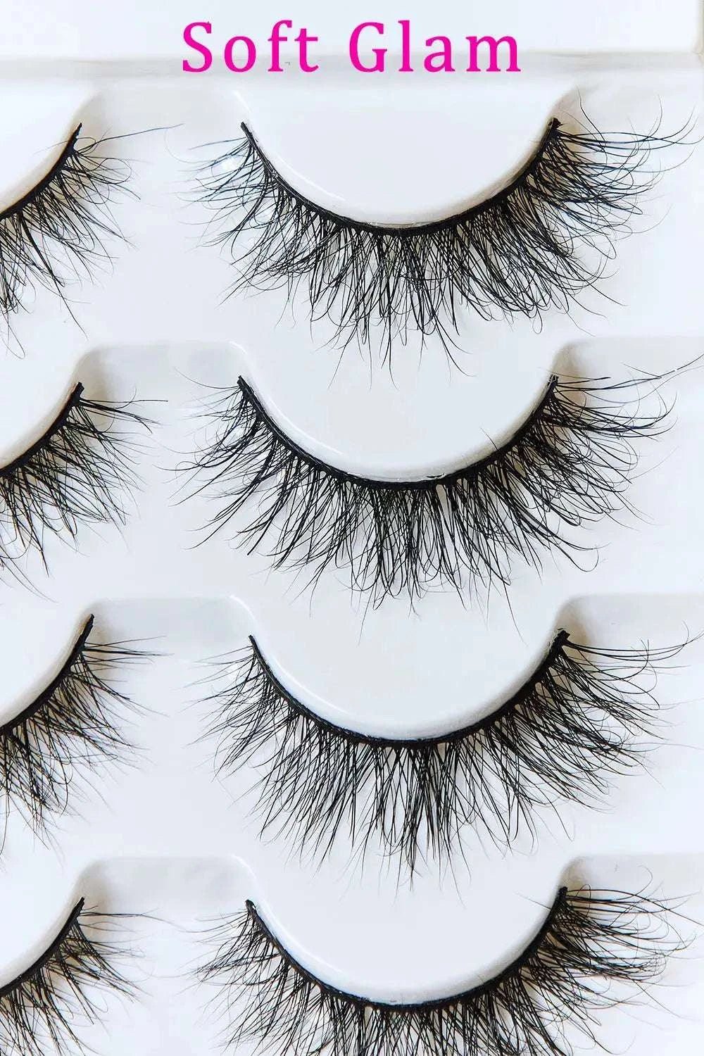 Mink Eyelashes 5 Pairs - GlowUp Garments