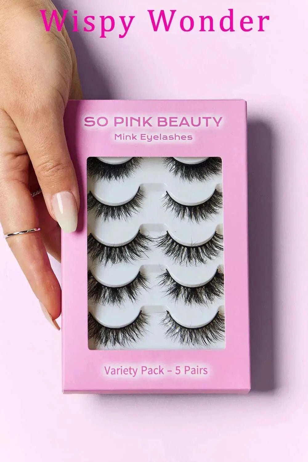 Mink Eyelashes Variety Pack 5 Pairs - GlowUp Garments