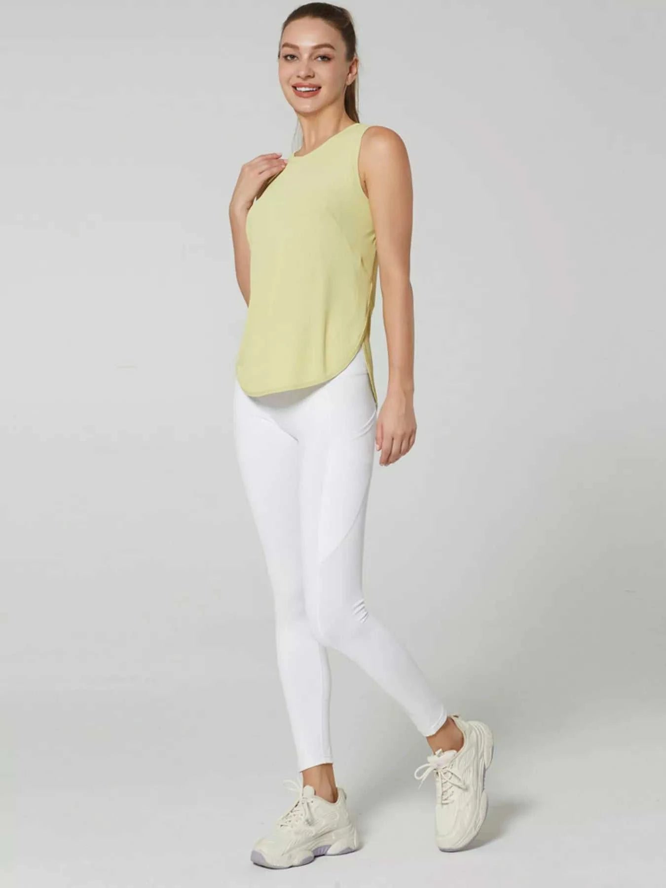 Lightweight Ribbed Active Tank - GlowUp Garments